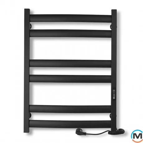 Полотенцесушитель электрический Laris Зебра Атлант ЧКЧ6 500 х 700 Э (подкл. справа) R3, фото , изображение 2