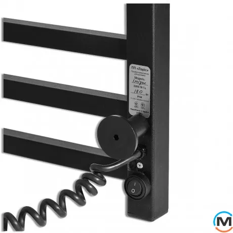 Полотенцесушитель электрический Laris Зебра Имидж ЧКЧ12 350 х 900 Э (подкл. слева) R3, фото , изображение 6