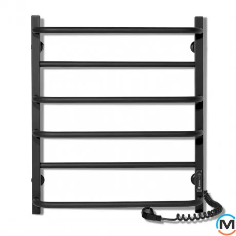 Полотенцесушитель электрический Laris Зебра Комфорт ЧКЧ6 500 х 600 Э (подкл. справа) R3, фото , изображение 2