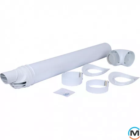 Комплект димоходу Vaillant для горизонтального проходу через стіну 60/100 РР (конд.), фото 