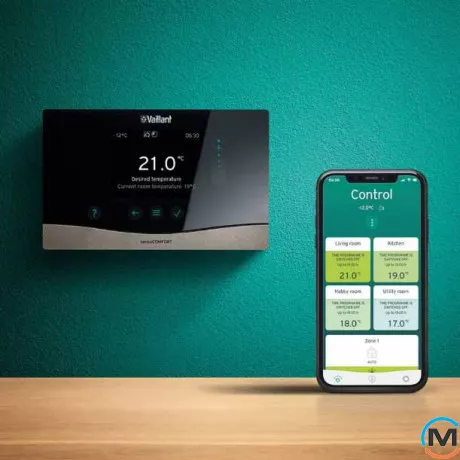 Контролер погодозалежний Vaillant бездротовий sensoCOMFORT VRC 720 f, Спосіб підключення: Бездротовий, фото , зображення 3