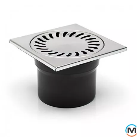 Трап с вертикальным выпуском MCH 323 N гидрозатвор, Цвет: Нержавеющая сталь, фото 