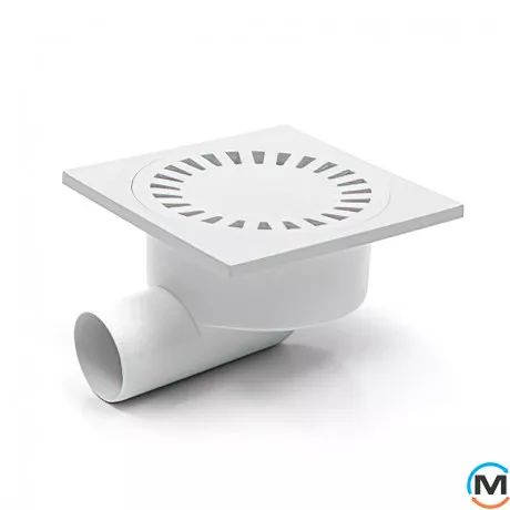 Трап із горизонтальним випуском MCH 326 Р гідрозатвор, Випуск сифону: Горизонтальний, фото 