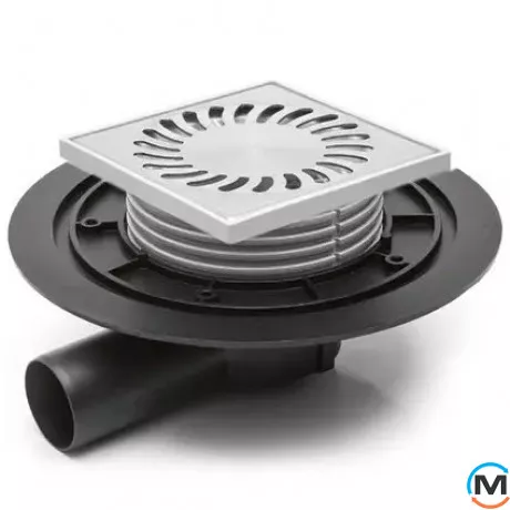 Трап с горизонтальным выпуском MCH 382E, Выпуск сифона: Горизонтальный, фото 