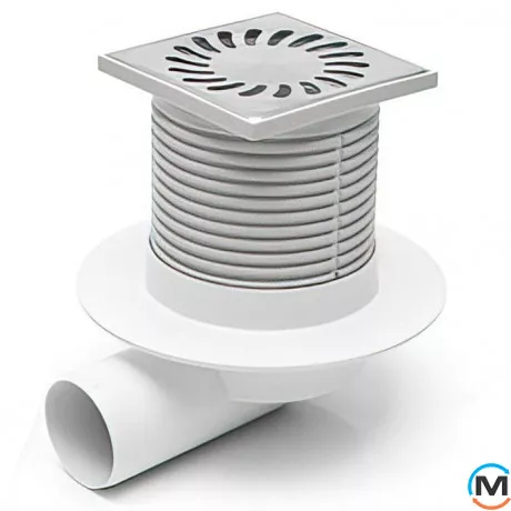 Трап із горизонтальним випуском MCH 411 L гідрозатвор, фото 