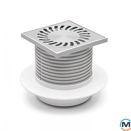 Трап із вертикальним випуском MCH 420 NL гідрозатвор, Випуск сифону: Вертикальний, фото 