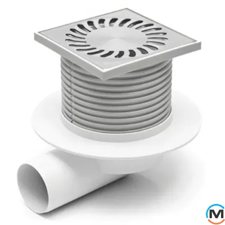 Трап із горизонтальним випуском MCH 425 NXL сухий сифон, Випуск сифону: Горизонтальний, фото 