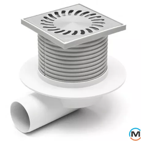 Трап із горизонтальним випуском MCH 425 XL сухий сифон, Випуск сифону: Горизонтальний, фото 