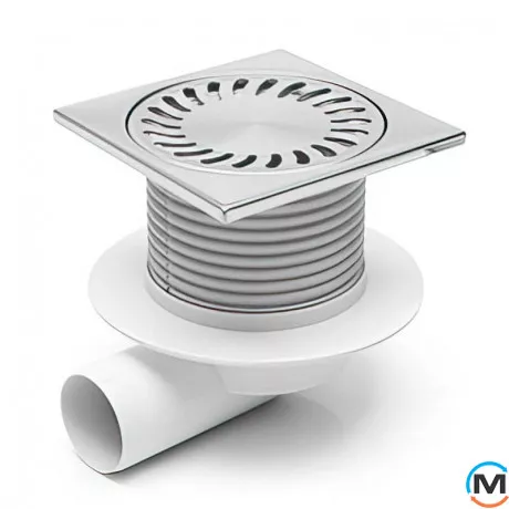 Трап із горизонтальним випуском MCH 445 L гідрозатвор, Випуск сифону: Горизонтальний, фото 