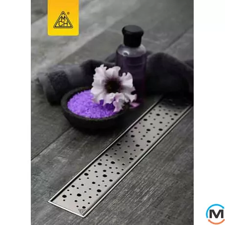 Душовий канал MCH CH 950/50 DN 1 з ґратами "Краплі", Монтажна довжина (мм): 1015, фото , зображення 4