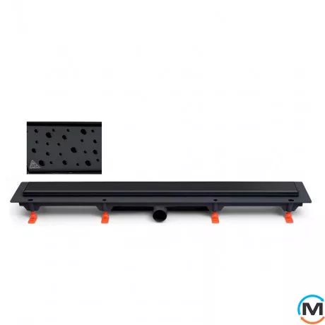 Душовий канал MCH CH 350 DC з ґратами "Краплі", Монтажна довжина (мм): 415, фото 