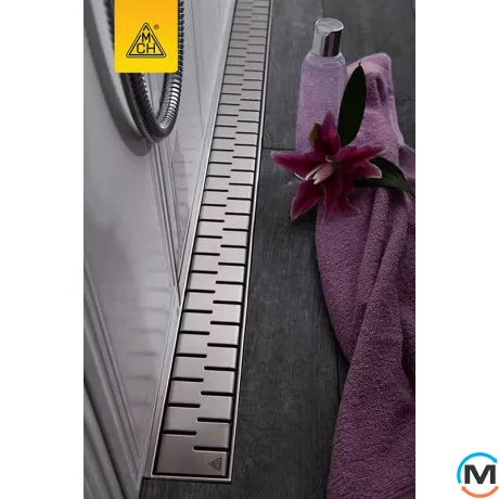 Душовий канал MCH CH 850/S40 MN 1 з ґратами "Медіум", Монтажна довжина (мм): 915, фото , зображення 3