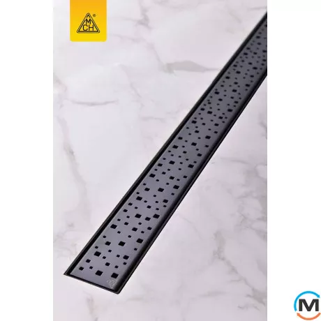 Душовий канал MCH CH 350 SC з ґратами "Квадрати", Монтажна довжина (мм): 415, фото , зображення 3