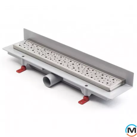 Душовий канал MCH CH 450 SN 3 з ґратами "Квадрати", Монтажна довжина (мм): 515, фото 