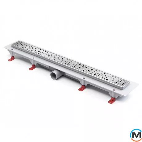 Душовий канал MCH CH 1050/50 SN 1 з ґратами "Квадрати", Монтажна довжина (мм): 1115, фото 