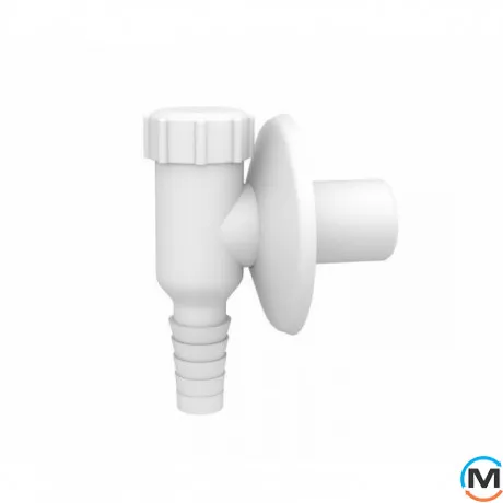 Сифон со штуцером MCH для стиральной машины к канализации D32 белый цвет, Цвет: Белый, фото 