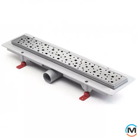 Душевой канал MCH CH 450 SN 1 с решеткой "Квадраты", Монтажная длина (мм): 515, фото 