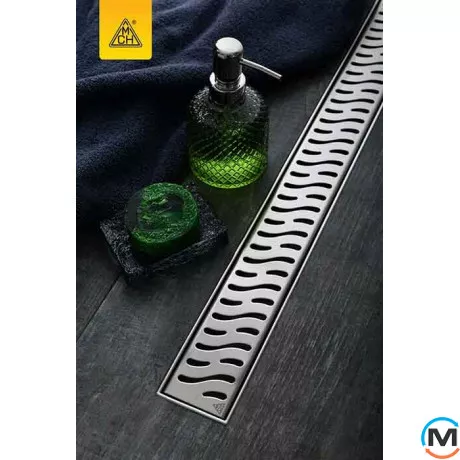 Душевой канал MCH CH 850 HN 1 с решеткой "Гармония", Монтажная длина (мм): 915, фото , изображение 2