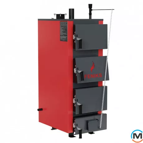 Твердотопливный котел Feniks серия С 35 кВт механика, Вариант: Без автоматики, Тепловая мощность (кВт): 35, фото 