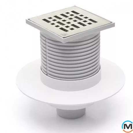 Трап із вертикальним випуском MCH F 420 NL гідрозатвор, Випуск сифону: Вертикальний, фото 