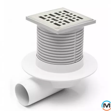 Трап із горизонтальним випуском MCH F 425 NL гідрозатвор, Випуск сифону: Горизонтальний, фото 