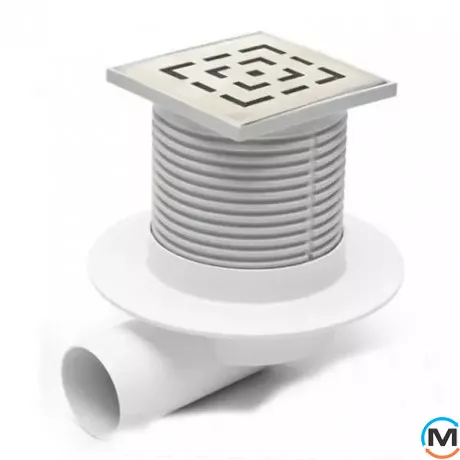 Трап із горизонтальним випуском MCH L 425 NL гідрозатвор, Випуск сифону: Горизонтальний, фото 