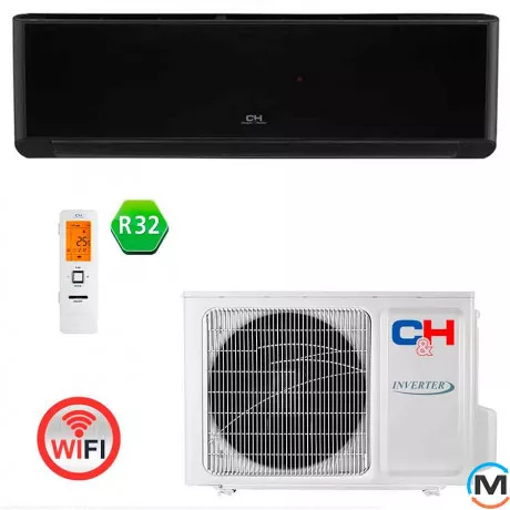 Кондиционер Cooper&Hunter SUPREME CONTINENTAL CH-S09FTXAL-FB, Цвет: Черный, Площадь помещения (кв.м): 25, фото 