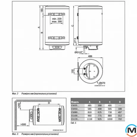 Бойлер Bosch Tronic 8000 T ES 100-5 2000W BO H1X-EDWRB, Объем (л): 100, фото , изображение 2