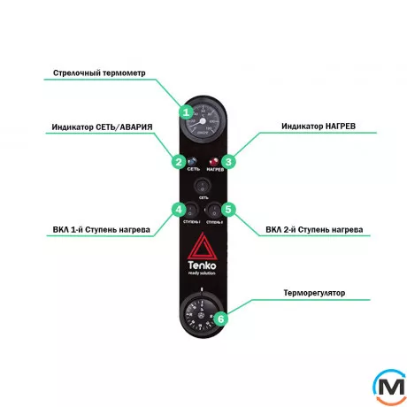 Котел електричний Tenko cтандарт 4,5_220 (d), Теплова потужність (кВт): 4.5, Електроживлення: 220 V, фото , зображення 7