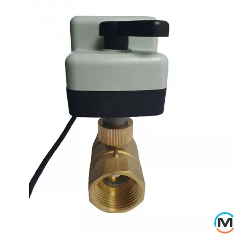 2-ходовий кульовий клапан н/в 1 1/4" DN32 з самоповернення. Електроприводом Tervix Pro Line ZERG, Діаметр різьблення: 1 1/4", Управління: 2 точки, фото , зображення 4