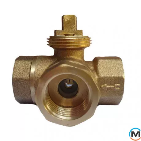 3-ходовий кульовий клапан н/в 1/2" DN15 з самоповернення. Електроприводом Tervix Pro Line ZERG, Діаметр різьблення: 1/2", Управління: 3 точки, фото , зображення 2