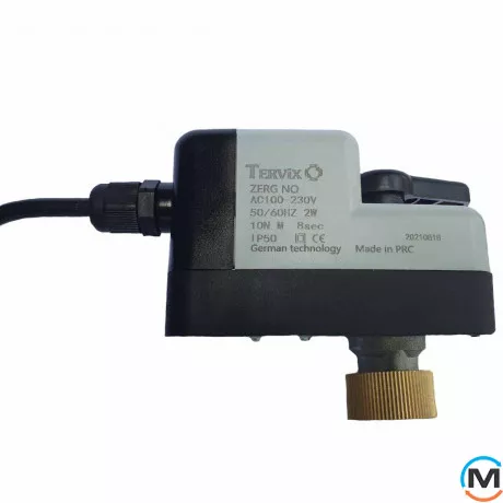 3-ходовий кульовий клапан н/в 1/2" DN15 з самоповернення. Електроприводом Tervix Pro Line ZERG, Діаметр різьблення: 1/2", Управління: 3 точки, фото , зображення 3