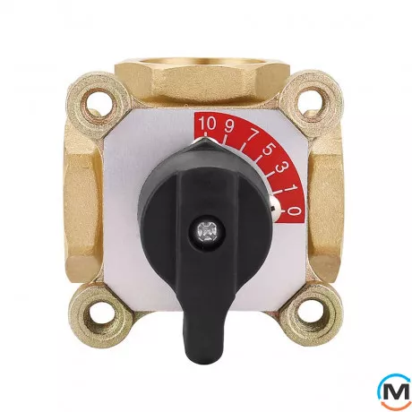 3-ходовий поворотний змішувальний клапан Tervix Pro Line TOR DN50 Rp 2" kvs 20, Діаметр різьблення: 2", фото , зображення 2