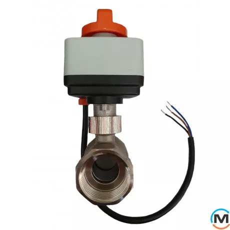 2-ходовий кульовий клапан н/в 1/2" DN15 з електроприводом нержавіюча сталь Tervix Pro Line ORC2, Діаметр різьблення: 1/2", фото , зображення 2