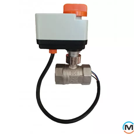 2-ходовий кульовий клапан н/в 1/2" DN15 з електроприводом нержавіюча сталь Tervix Pro Line ORC2, Діаметр різьблення: 1/2", фото , зображення 3