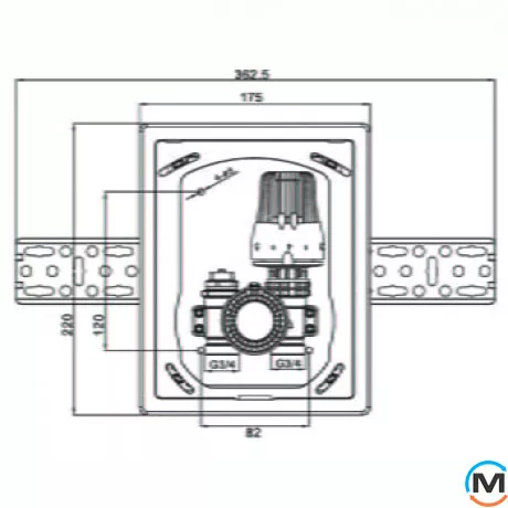 Модуль контролю температури водяної підлоги Tervix Pro Line Control Box R2 унібокс, фото , зображення 3