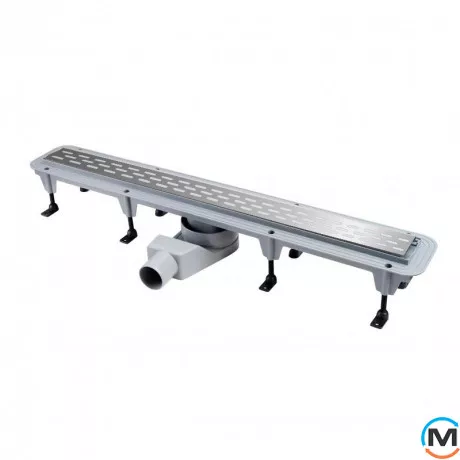 Душовий канал Waterway Stream 900 корпус сірий грати Old Line, Колір: Сірий, фото 