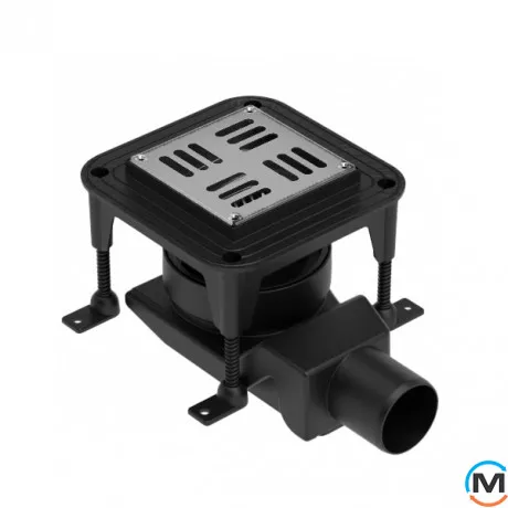 Душовий трап Waterway Spot X 10х10 корпус чорний, фото 