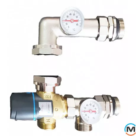 Змішувальний вузол 1" для теплої підлоги Tervix Mixset з термост. клапаном ATM561 без насоса, фото 