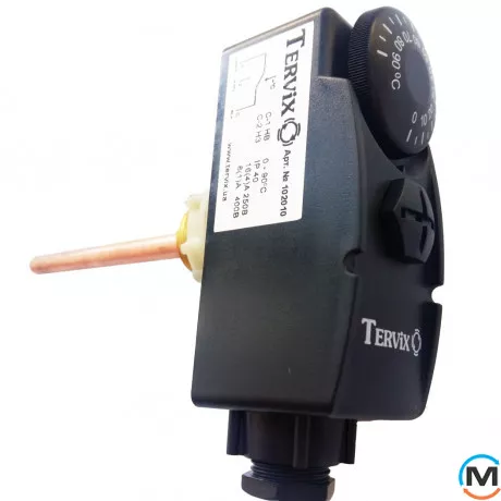 Термостат занурювальний Tervix ProLine 0-90С поверхн.регуляція G1/2" дл.щупа 100мм, фото 