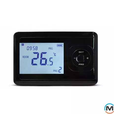 Бездротовий кімнатний термостат з WiFi керуванням Tervix Pro Line для газового/електричного котла, Колір: Чорний, фото , зображення 2