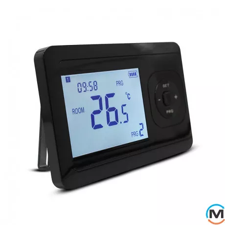 Бездротовий кімнатний термостат з WiFi керуванням Tervix Pro Line для газового/електричного котла, Колір: Чорний, фото , зображення 4