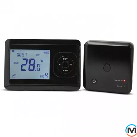 Бездротовий кімнатний термостат з WiFi керуванням Tervix Pro Line для газового/електричного котла, Колір: Чорний, фото 