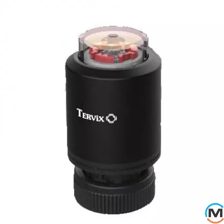 Термопривід Tervix ProLine Egg 2 нормально-закритий чорний, Колір: Чорний, Положення приводу: Нормально закрито, фото 