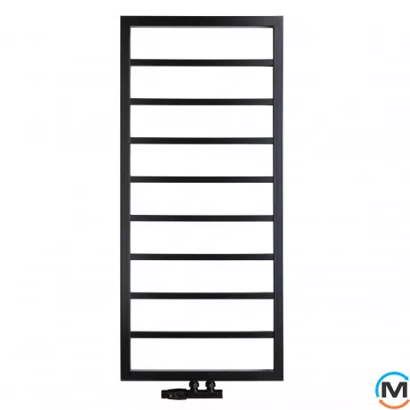 Полотенцесушитель Luxrad A3 1120х500х63-73 (275 Вт) подключение нижнее центр RAL 9005 матовый, фото 