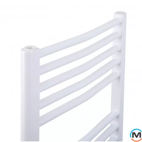 Електричний сушка для рушників Luxrad Basic G 1200х500х80-92 (600 Вт) білий з кабелем праворуч, Висота (мм): 1200, Модифікація: с кабелем, Виконання: Правий, Макс. потужність (Вт): 600, фото , зображення 3