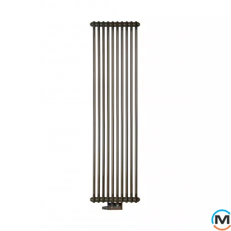Радіатор Luxrad Columnus двотрубний 1800x450x66 (1244 Вт) підключення нижнє центральне "LOFT", Виконання: Вертикальний, Колір: Метал, Висота (мм): 1800, Кількість рядів: 2, Довжина (мм): 450, фото , зображення 3