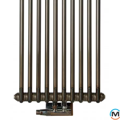 Радіатор Luxrad Columnus тритрубний 2000x360x107 (1480 Вт) підключення нижнє праворуч білий RAL 9010, Виконання: Вертикальний, Колір: Білий, Висота (мм): 2000, Кількість рядів: 3, Довжина (мм): 360, фото , зображення 4