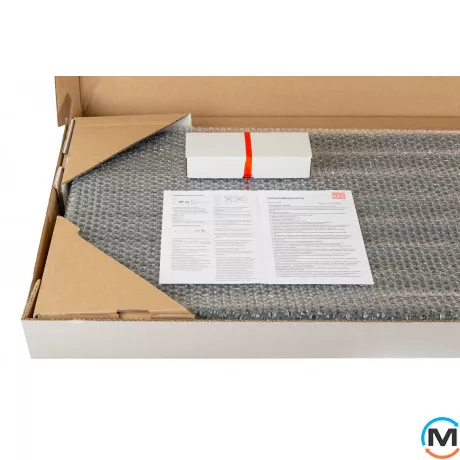 Радиатор Luxrad Oval 1700х410х88 (816 Вт) подключение нижнее центр антрацит RAL7016, Цвет: Антрацит, фото , изображение 7