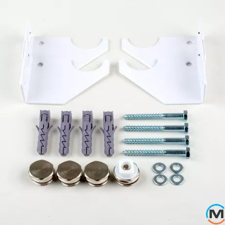 Радіатор Luxrad Oval 1700х410х88 (816 Вт) підключення нижнє центр білий RAL9003, Колір: Білий, фото , зображення 6